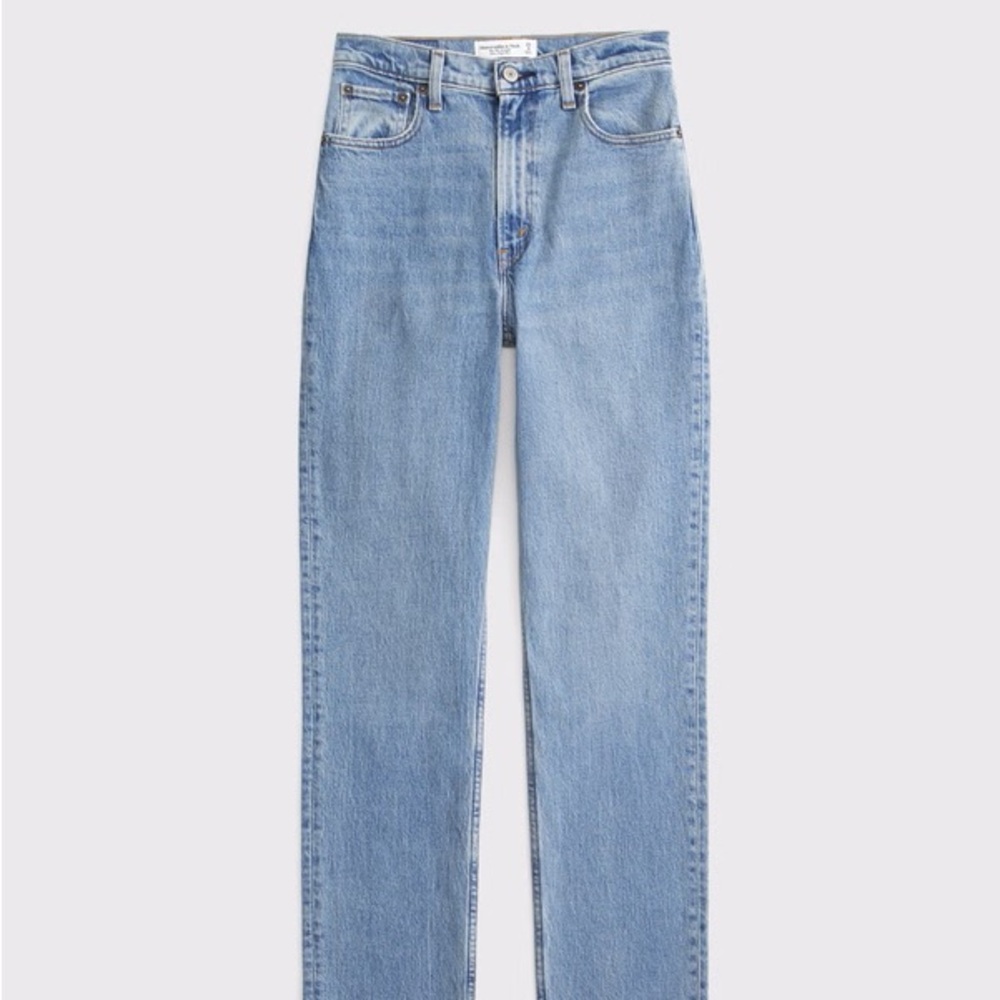 abercrombie ultra straight 90s high jeans